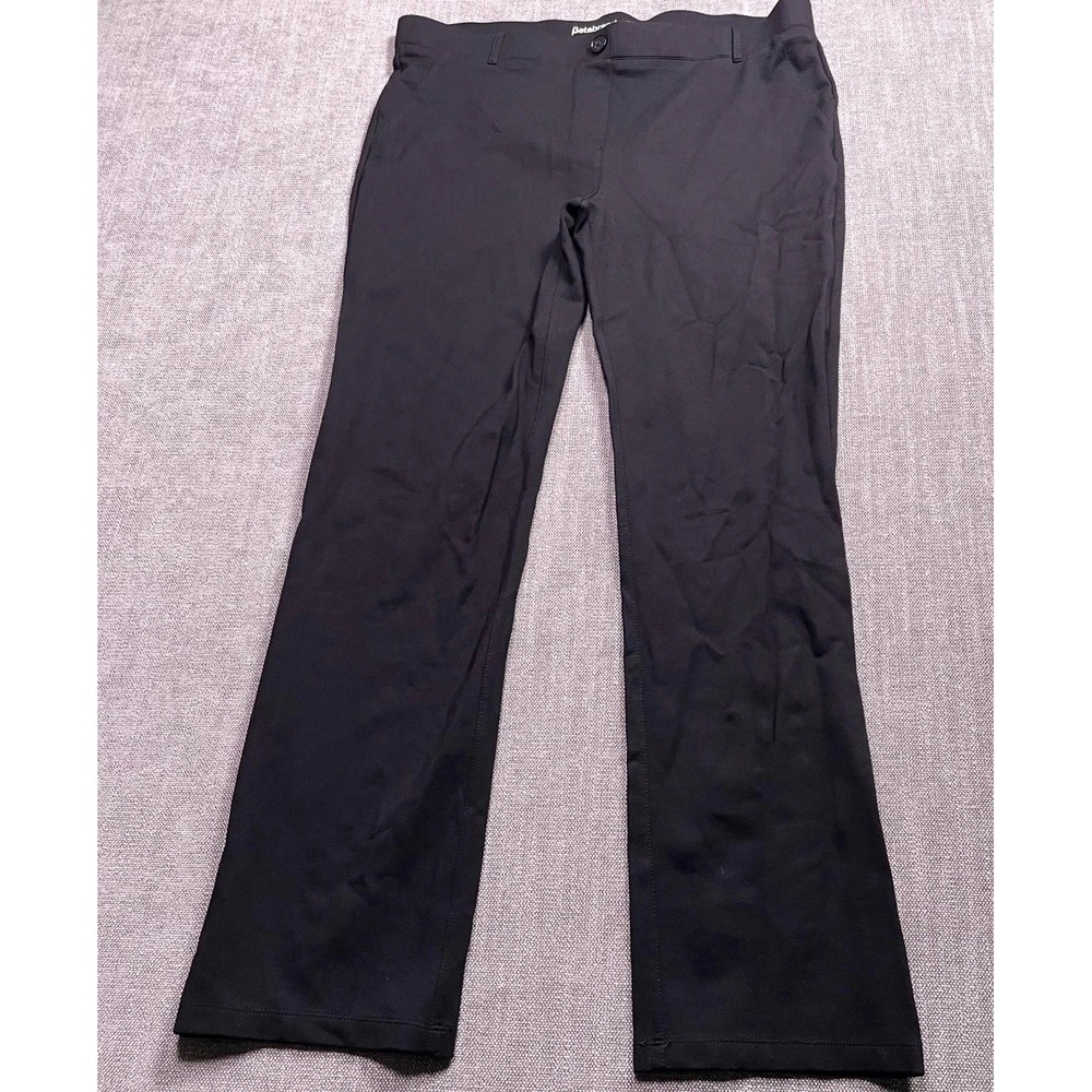 Betabrand Classic DPYP Yoga Dress Pants Womens 2XL Black Bootcut Leg
